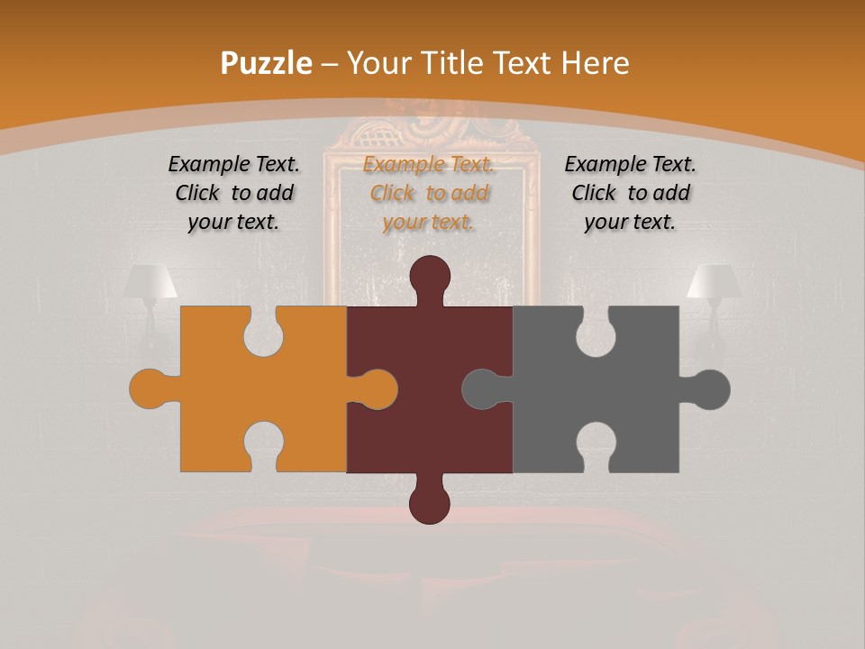 Couch Furniture Lounge PowerPoint Template