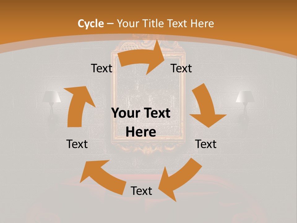 Couch Furniture Lounge PowerPoint Template