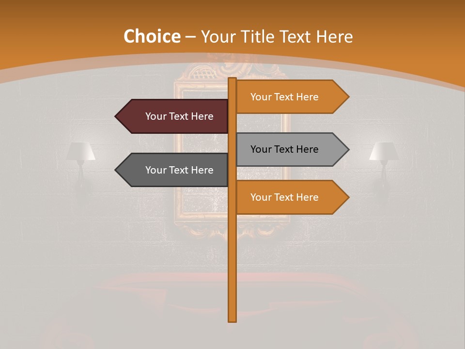 Couch Furniture Lounge PowerPoint Template