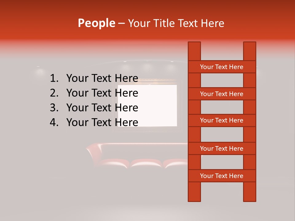Furniture Bookshelf Vintage PowerPoint Template