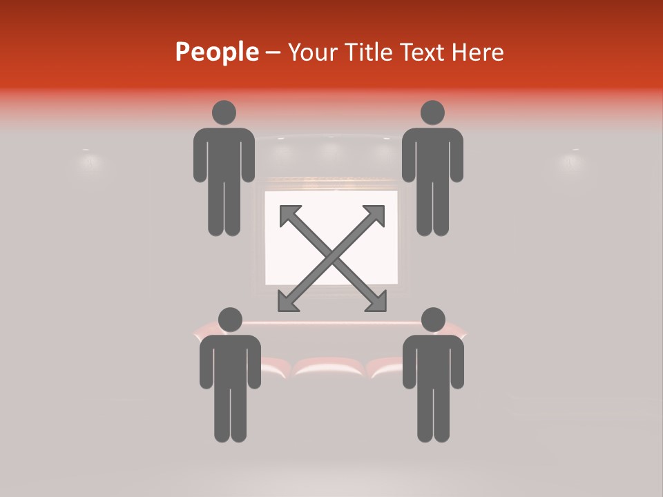 Furniture Bookshelf Vintage PowerPoint Template