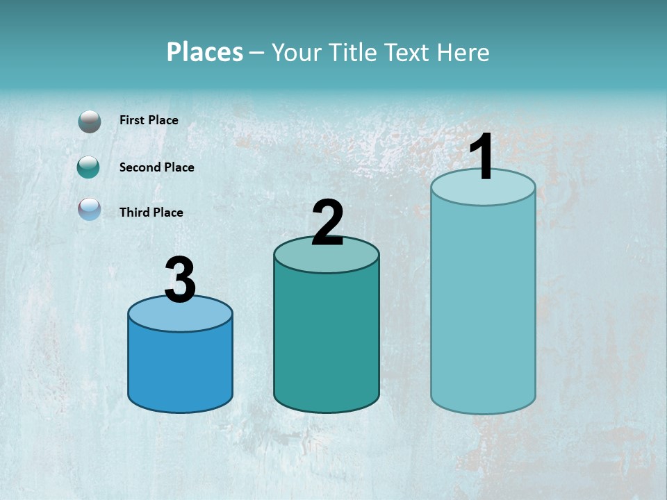Creative Turquoise Painting PowerPoint Template