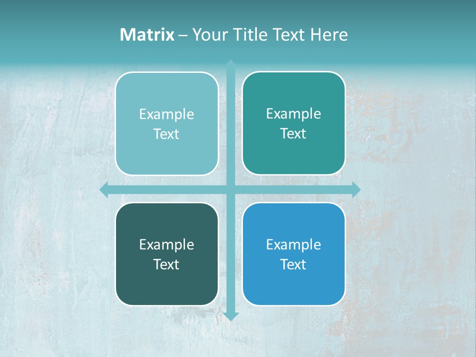 Creative Turquoise Painting PowerPoint Template