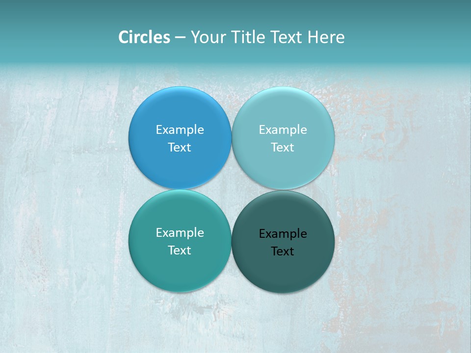 Creative Turquoise Painting PowerPoint Template