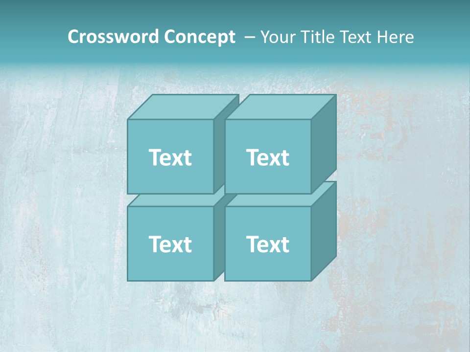 Creative Turquoise Painting PowerPoint Template