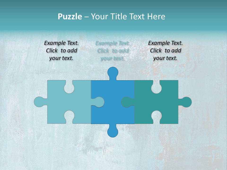 Creative Turquoise Painting PowerPoint Template