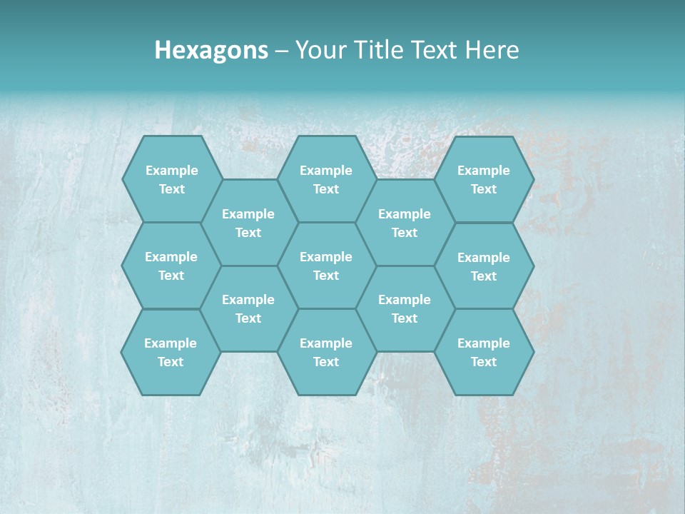 Creative Turquoise Painting PowerPoint Template