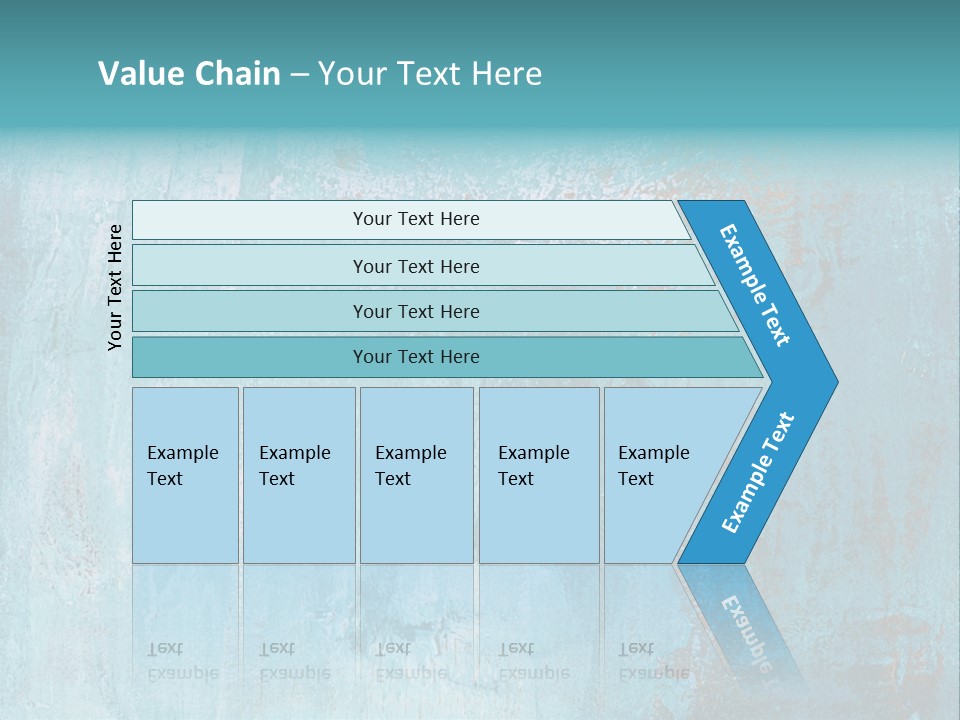 Creative Turquoise Painting PowerPoint Template