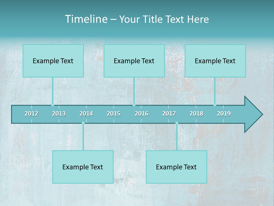 Creative Turquoise Painting PowerPoint Template