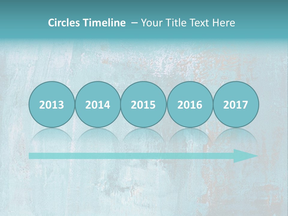 Creative Turquoise Painting PowerPoint Template