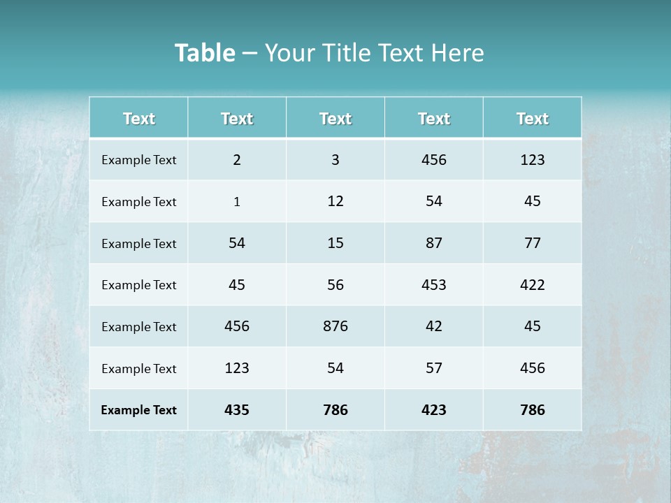 Creative Turquoise Painting PowerPoint Template