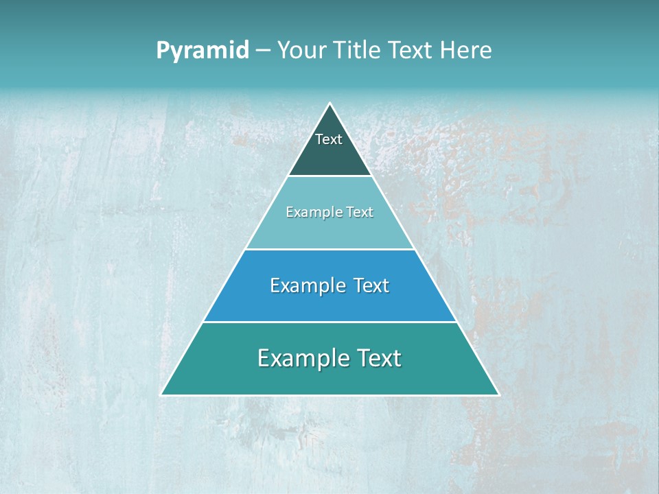 Creative Turquoise Painting PowerPoint Template