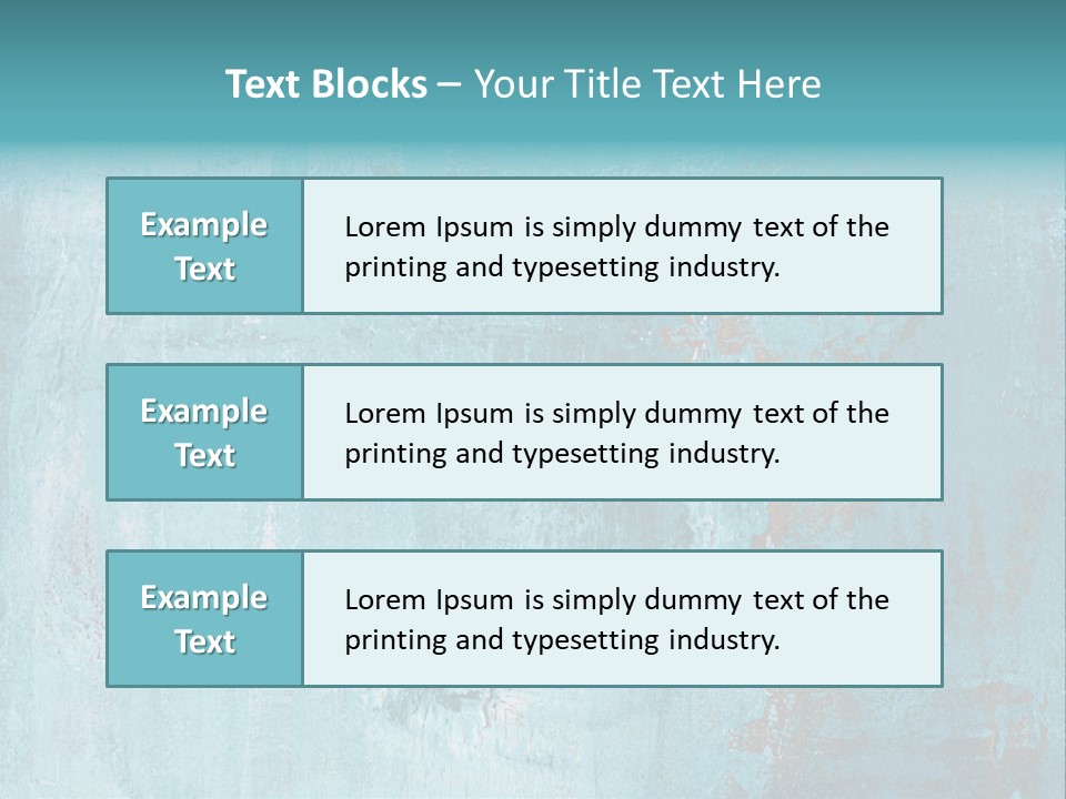 Creative Turquoise Painting PowerPoint Template