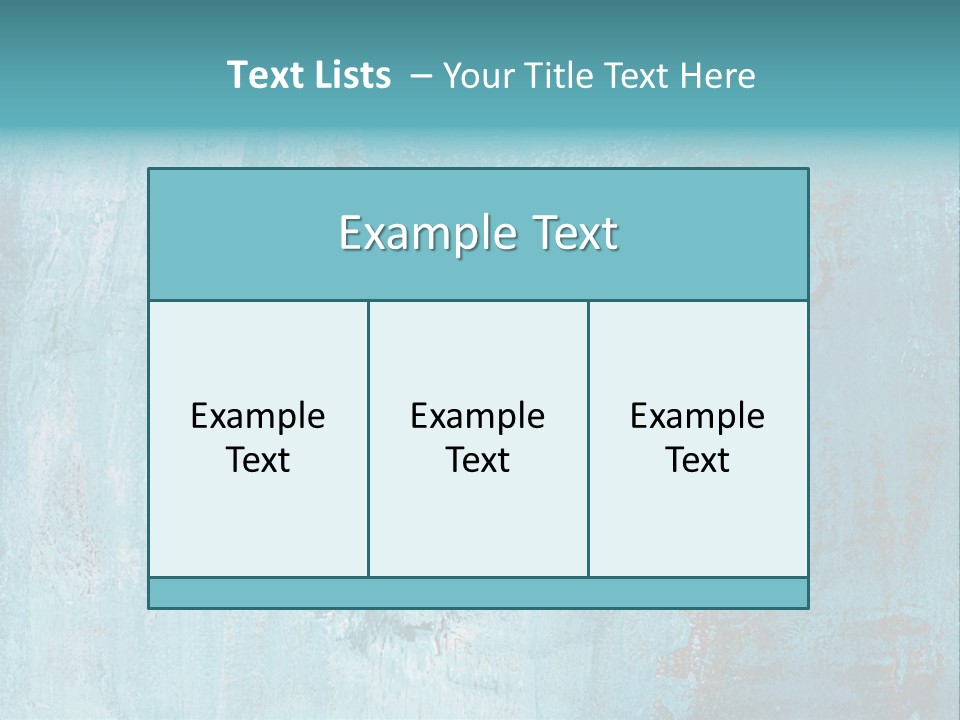 Creative Turquoise Painting PowerPoint Template