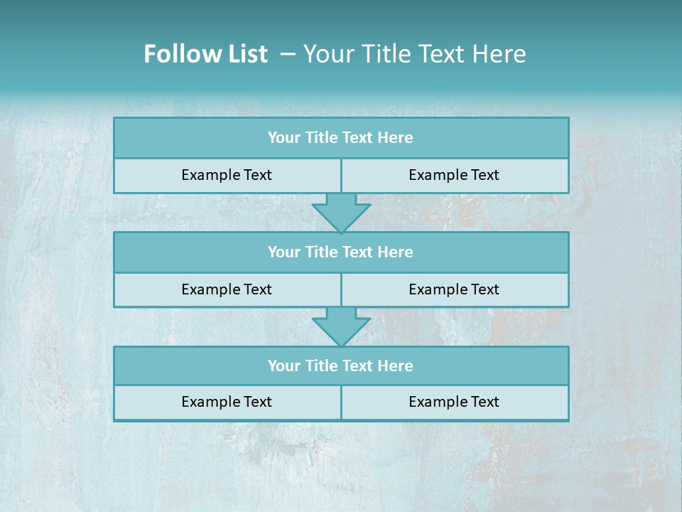 Creative Turquoise Painting PowerPoint Template