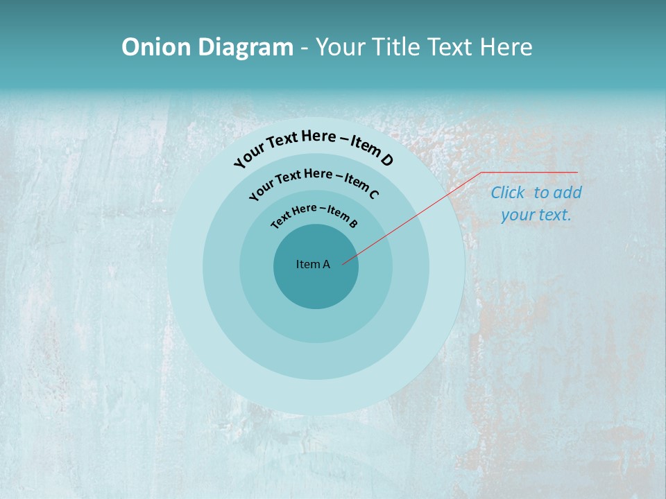 Creative Turquoise Painting PowerPoint Template