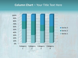 Creative Turquoise Painting PowerPoint Template