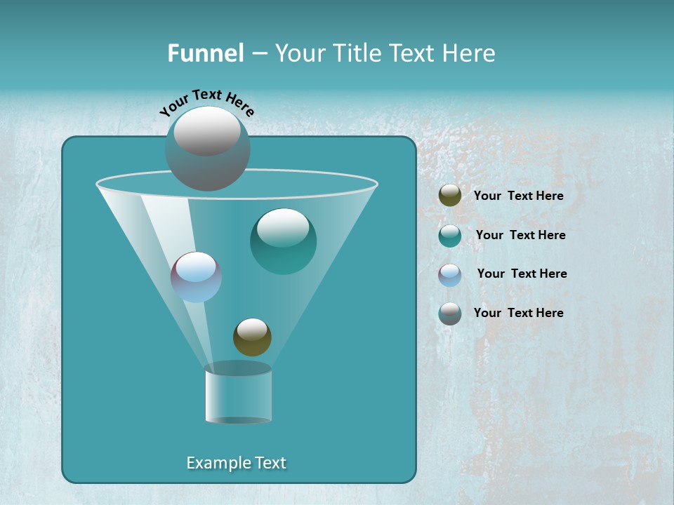 Creative Turquoise Painting PowerPoint Template