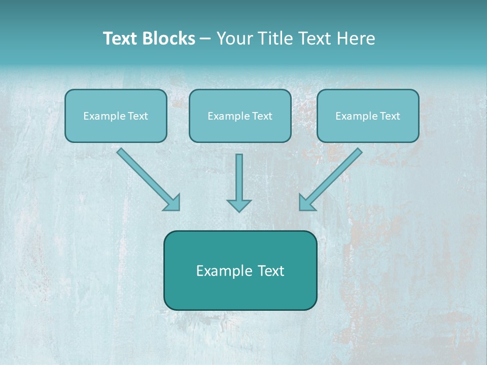 Creative Turquoise Painting PowerPoint Template