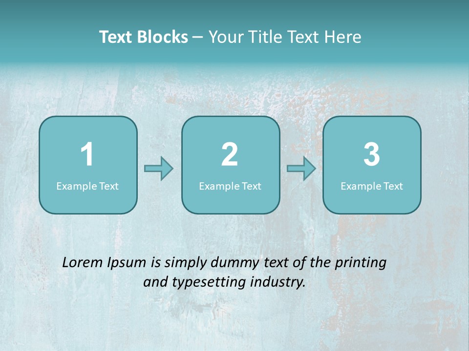Creative Turquoise Painting PowerPoint Template