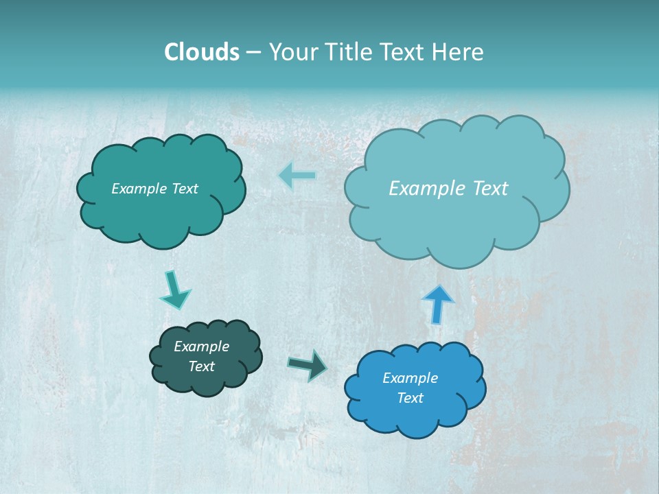 Creative Turquoise Painting PowerPoint Template