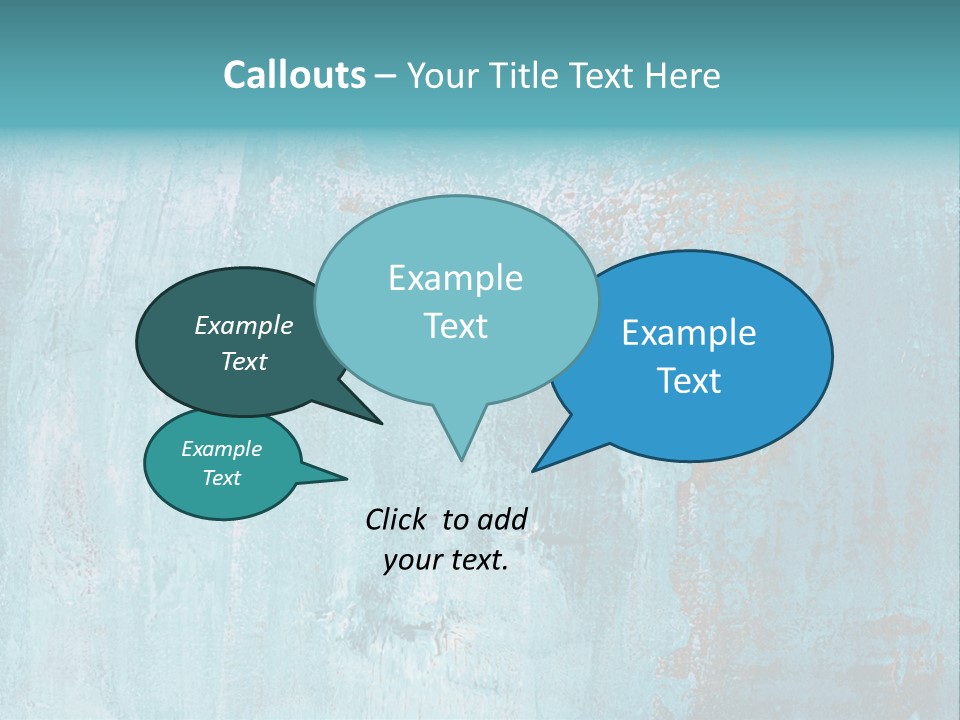 Creative Turquoise Painting PowerPoint Template