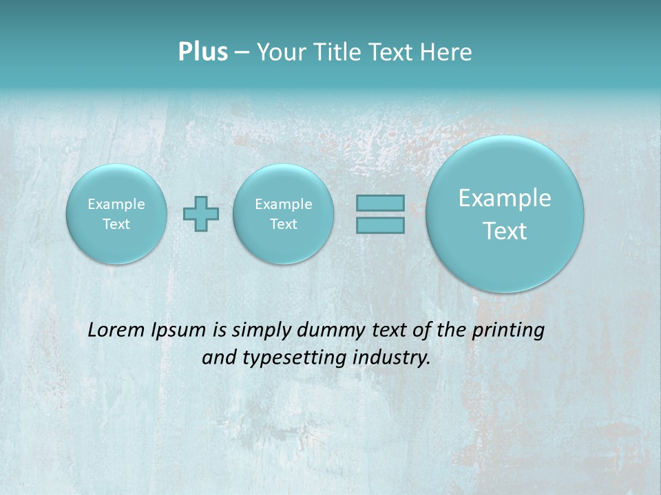 Creative Turquoise Painting PowerPoint Template