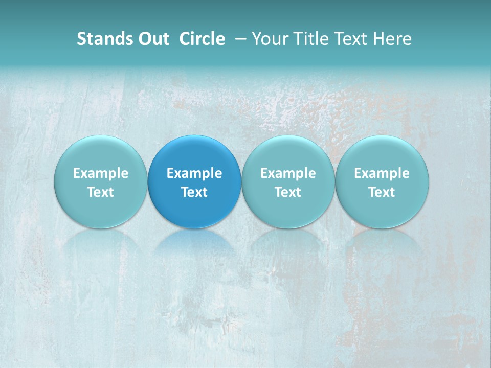 Creative Turquoise Painting PowerPoint Template