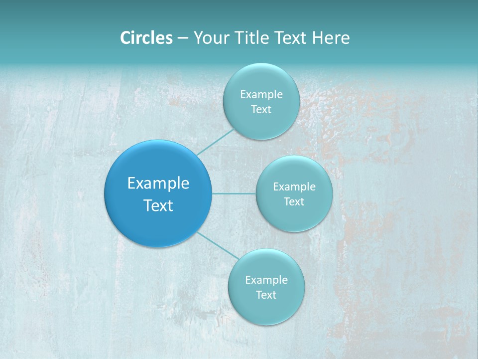 Creative Turquoise Painting PowerPoint Template