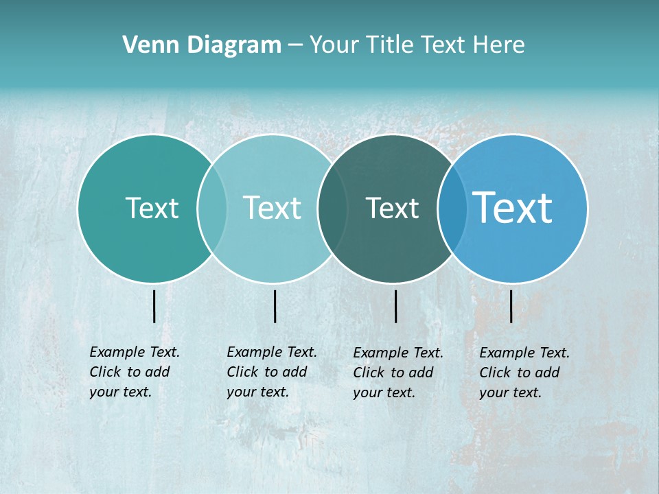 Creative Turquoise Painting PowerPoint Template