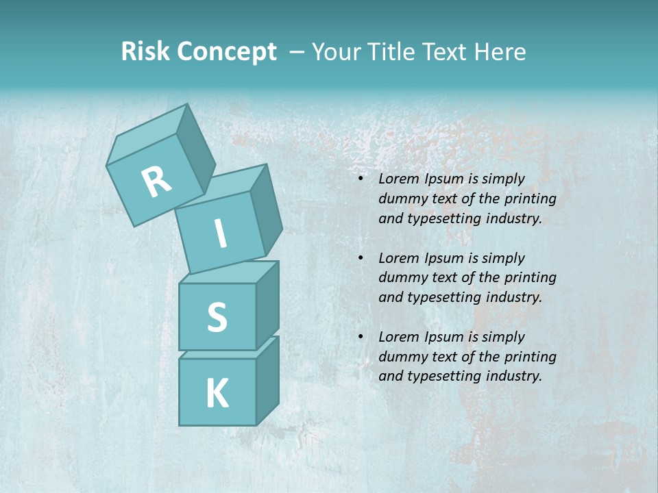 Creative Turquoise Painting PowerPoint Template