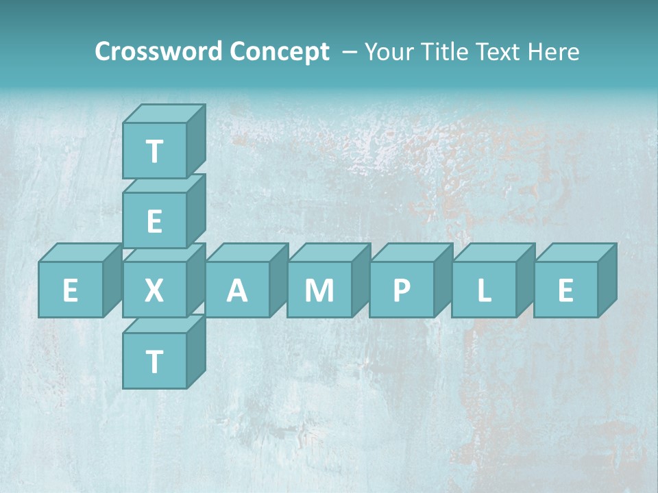 Creative Turquoise Painting PowerPoint Template