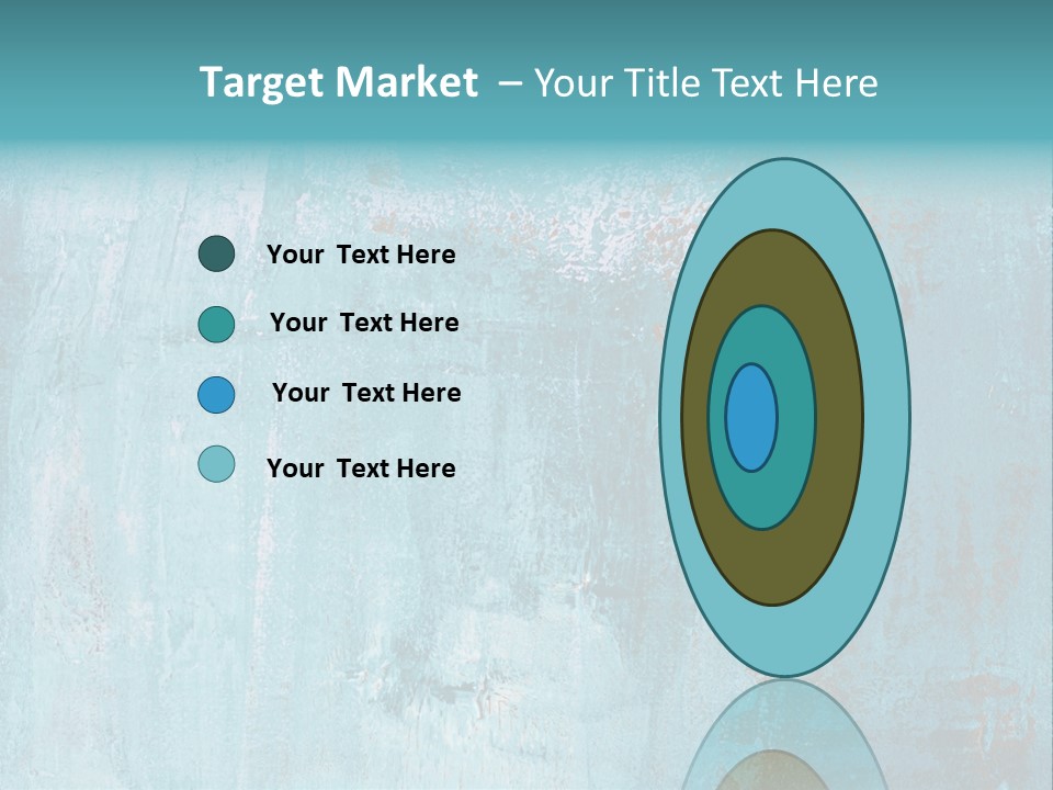 Creative Turquoise Painting PowerPoint Template