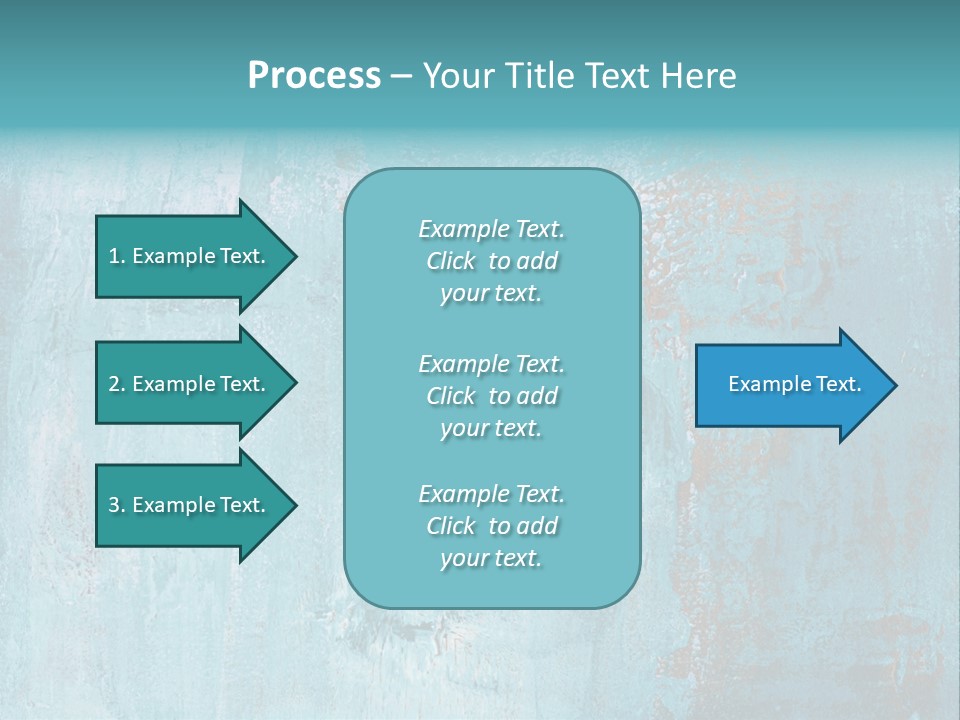 Creative Turquoise Painting PowerPoint Template