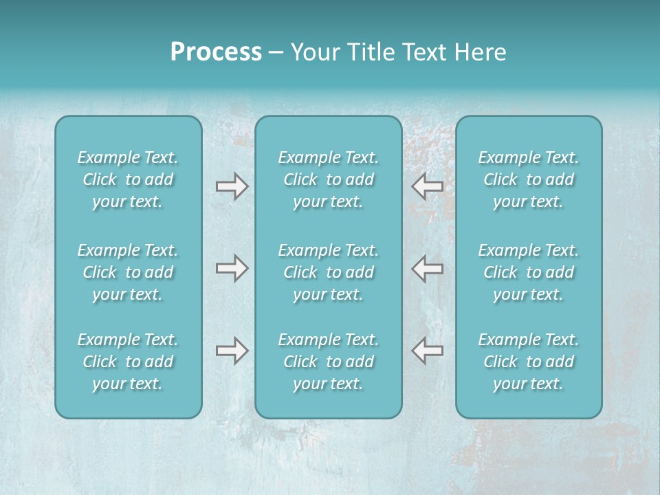 Creative Turquoise Painting PowerPoint Template