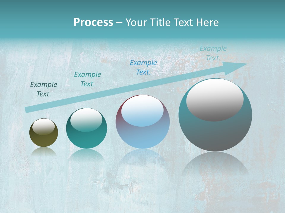 Creative Turquoise Painting PowerPoint Template