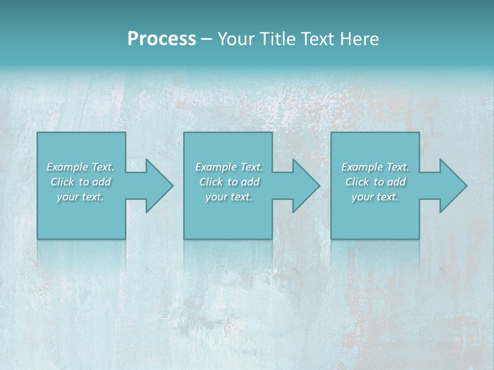 Creative Turquoise Painting PowerPoint Template