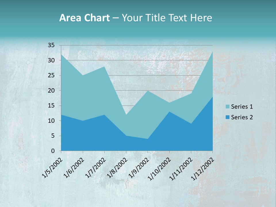 Creative Turquoise Painting PowerPoint Template