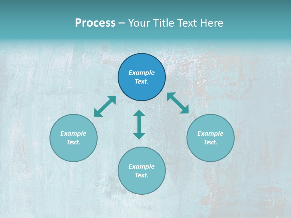 Creative Turquoise Painting PowerPoint Template