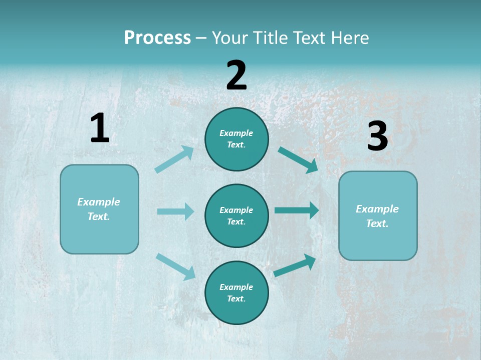 Creative Turquoise Painting PowerPoint Template