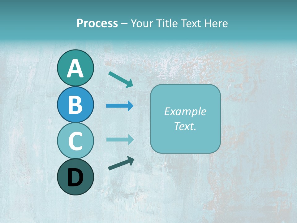 Creative Turquoise Painting PowerPoint Template