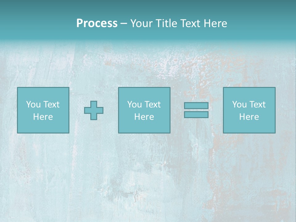 Creative Turquoise Painting PowerPoint Template