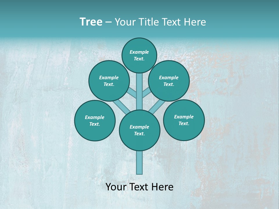 Creative Turquoise Painting PowerPoint Template