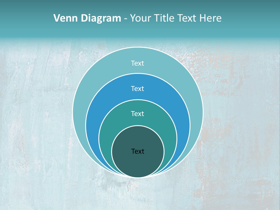 Creative Turquoise Painting PowerPoint Template