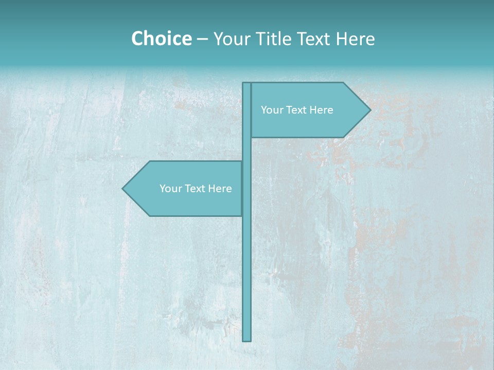 Creative Turquoise Painting PowerPoint Template