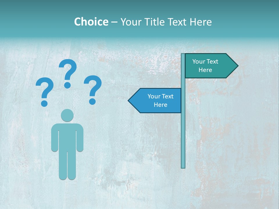 Creative Turquoise Painting PowerPoint Template