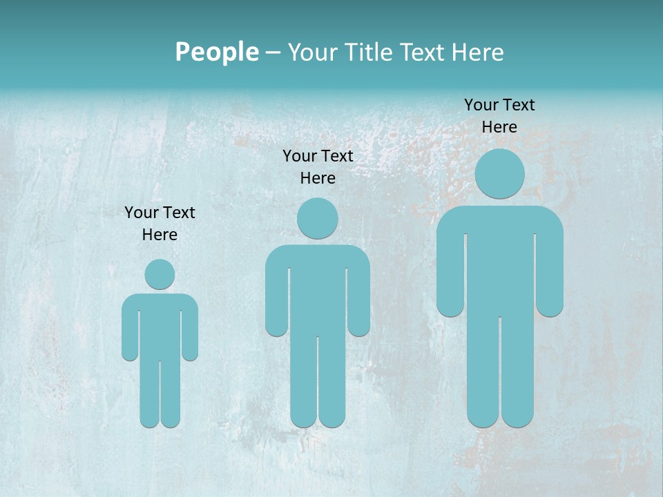 Creative Turquoise Painting PowerPoint Template