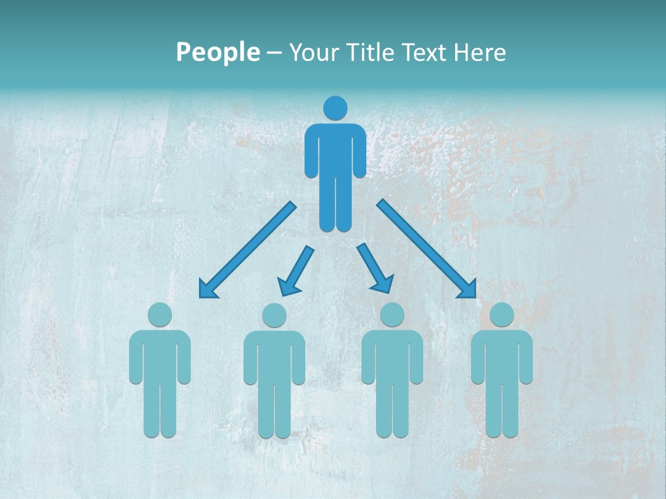 Creative Turquoise Painting PowerPoint Template