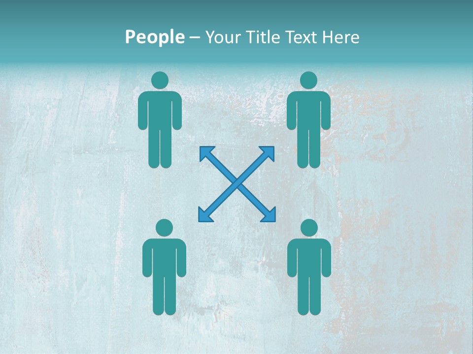 Creative Turquoise Painting PowerPoint Template