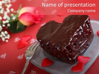Tablecloth Baked Romantic PowerPoint Template
